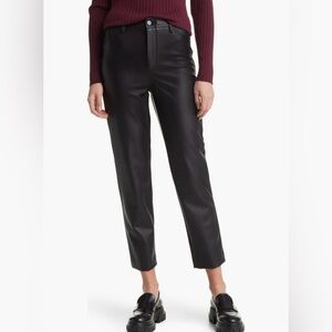 Halogen faux leather pants - black size 8